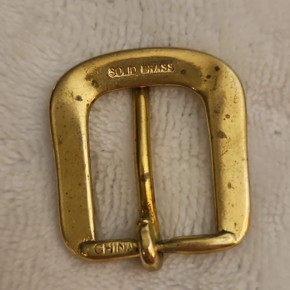 3/$30 Vintage Brass Skinny Belt Buckle